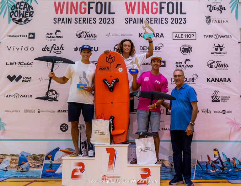Ángel Candel ganador absoluto de las Wing Foil Spain Series 2023
